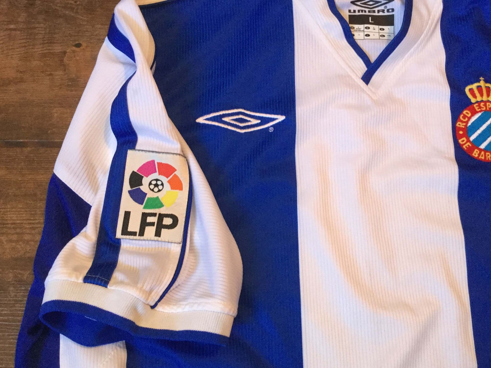 Maillot De Football RCD Espanyol Domicile 2002-2004 - Taille XL - Marque Umbro - Occasion