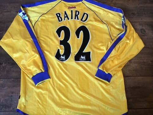 2002 2004 Southampton Baird Player Issue L/s Away Football Shirt XL
