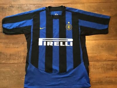 2003 2004 Inter Milan Home Football Shirt Medium