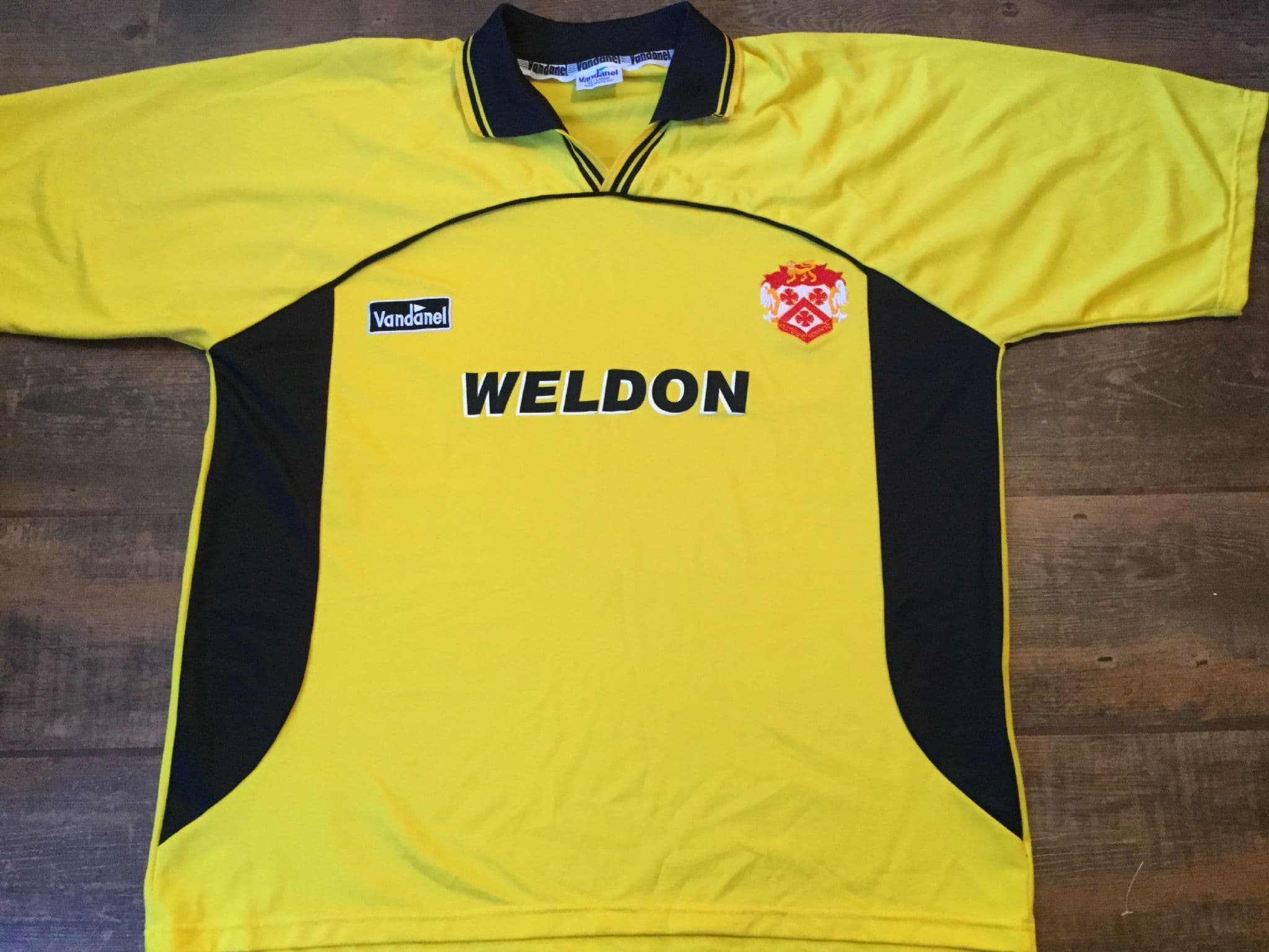 Maillot De Football Vintage Kettering Town - Coupe FA 1988-1989 - Marque Jan Webster - Occasion Excellent état