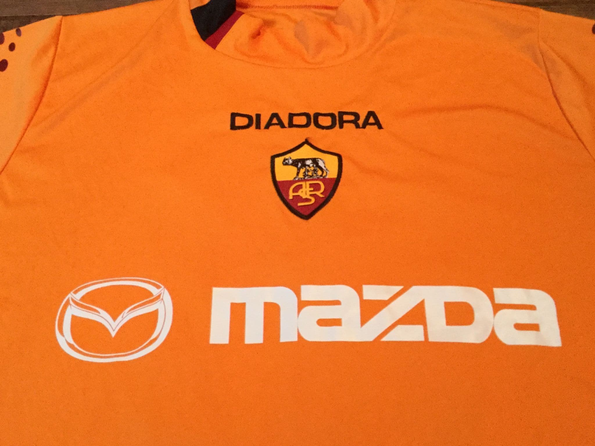 AS ROMA DIADORA Home football shirt 2003/2004 Men's Size L #18 Cassano