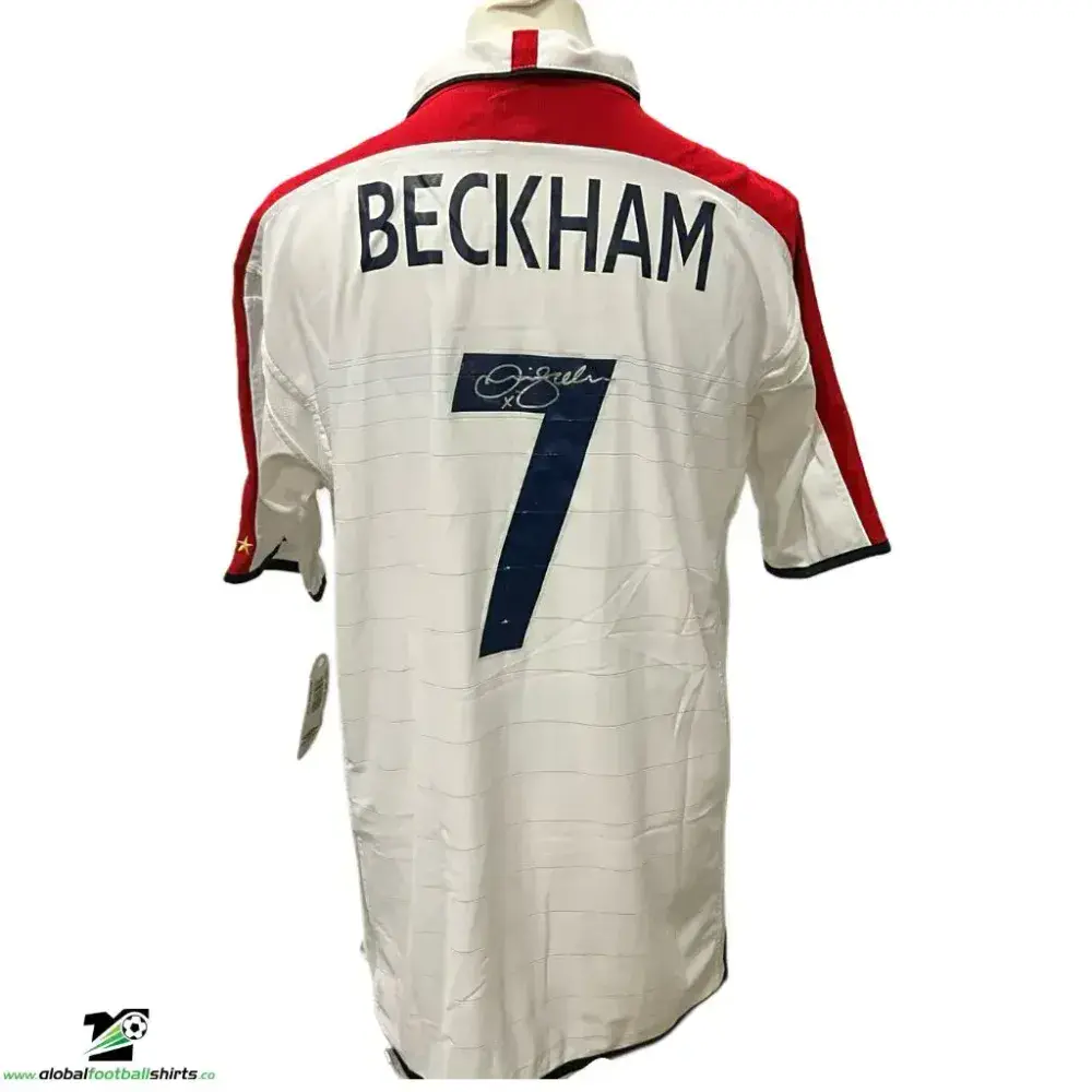 激レア90s 新品 BECKHAM England ユニフォーム スキッパーポロ 2003-2005-england-bnwt-beckham