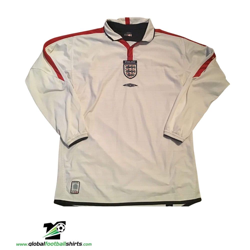 ENGLAND 2003 2005 HOME FOOTBALL SHIRT SOCCER JERSEY UMBRO sz XL MEN OWEN ENGLAND 2003 2005 HOME FOOTBALL SHIRT SOCCER JERSEY UMBRO sz XL MEN OWEN