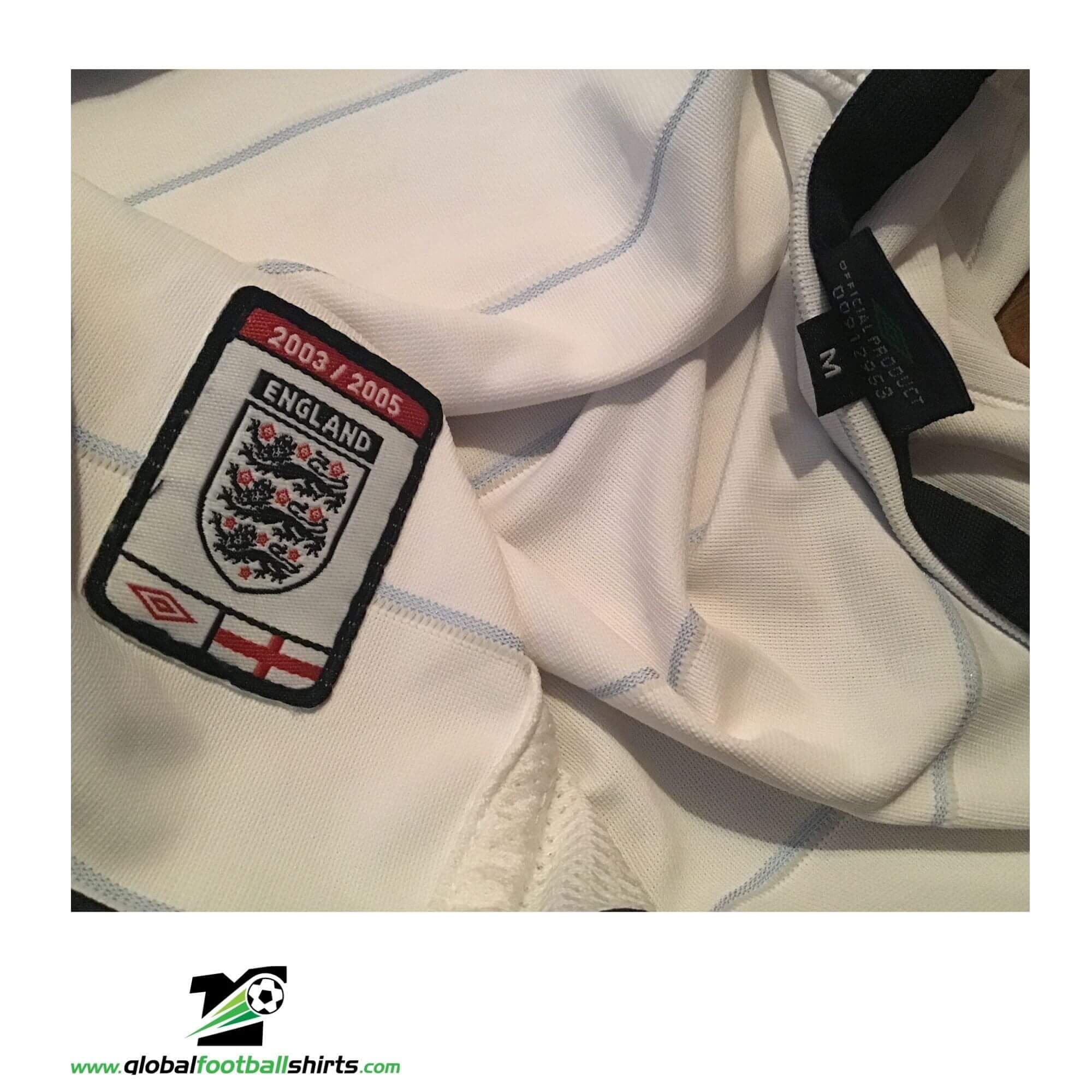 Maillot De Football Angleterre Domicile 2003-2005 Umbro - Taille S Homme - Vintage Excellent état
