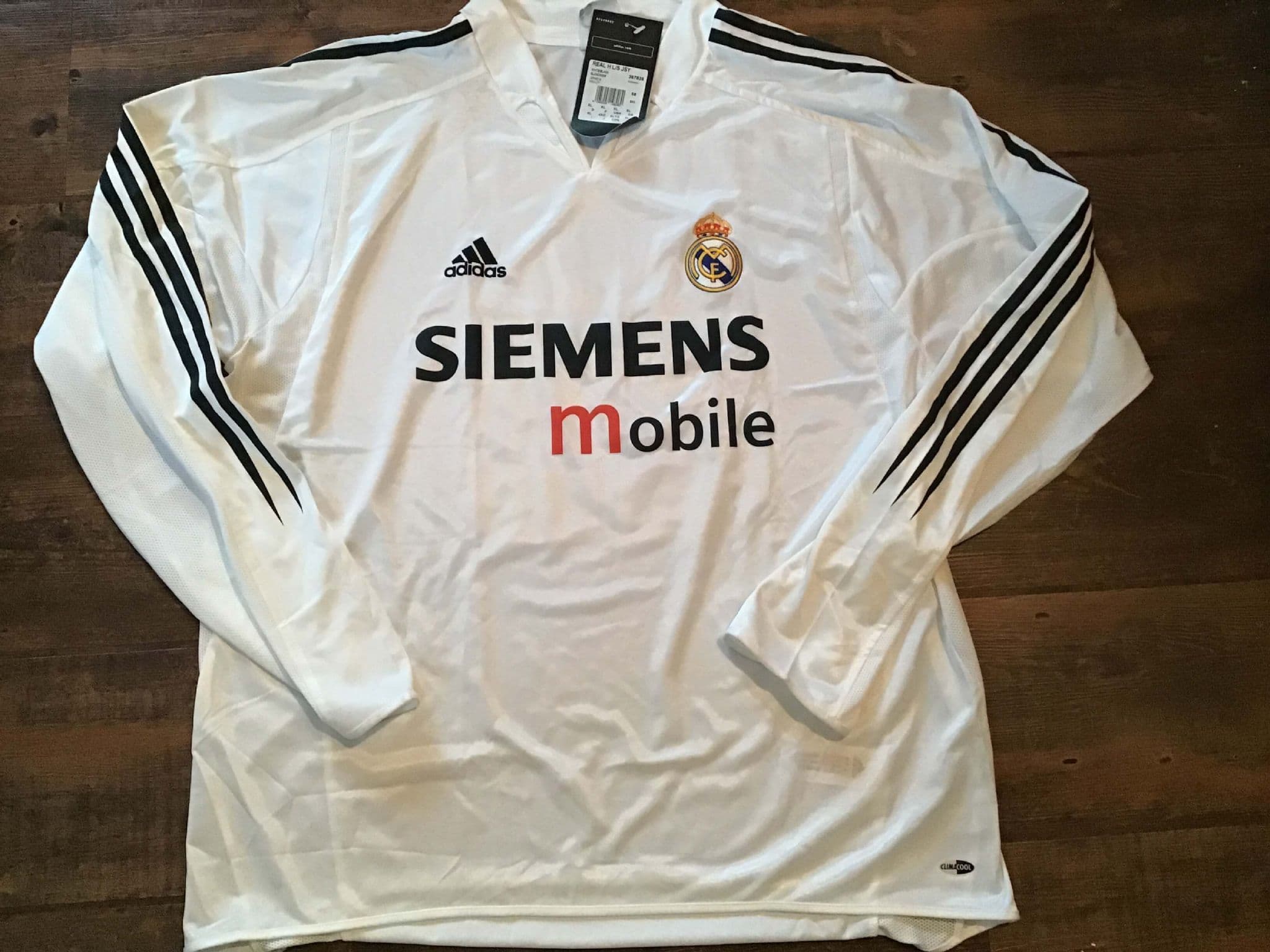Maillot Real Madrid 2004/2005 Adidas Vintage XL, Blanc, Occasion