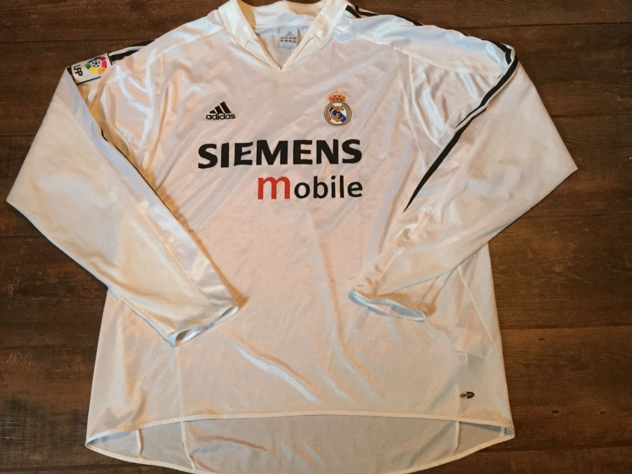 Real Madrid 2001 2002 Manga Longa CL Final Zidane 5 Espanha Camisa De