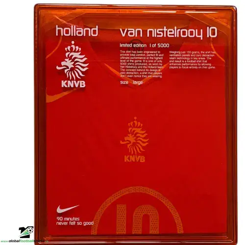 2004 2006 Holland Van Nistelrooy Boxed Player Issue Limited Edition Shirt Large