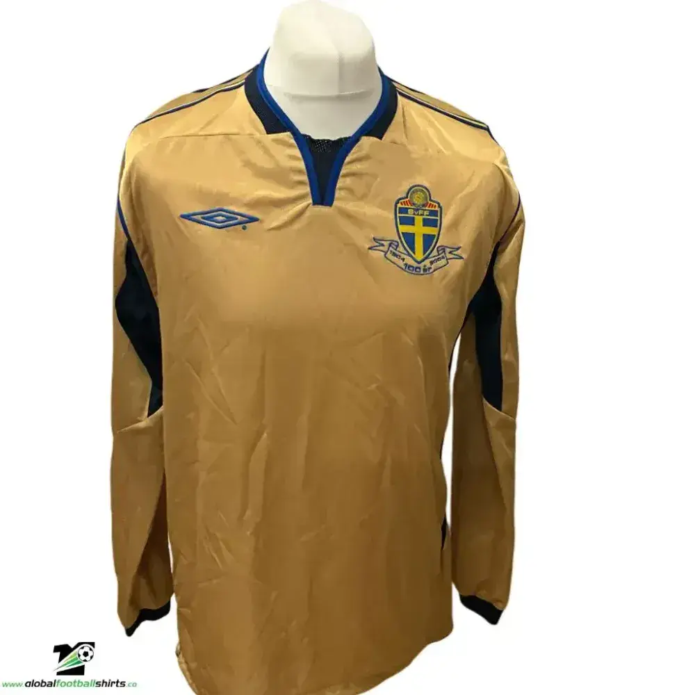 2004 Sweden Centenary Football Shirt Vintage Old Soccer Jerseys