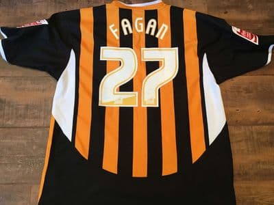 2005 2006 Hull City Fagan Player Issue Home Football Shirt