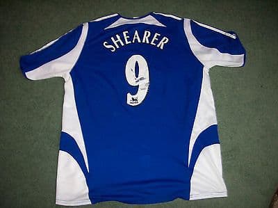 2005 2006 Newcastle United Alan Shearer Away Football Shirt Top
