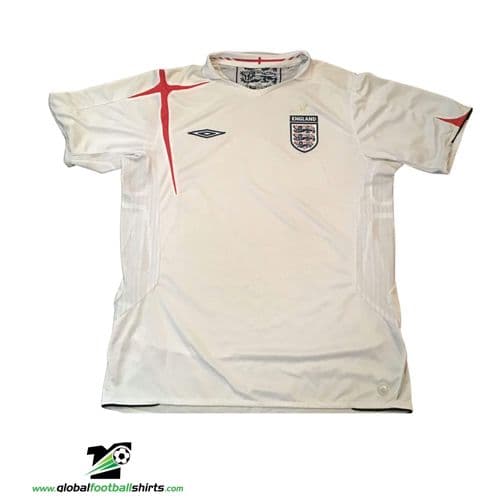 2005 2007 England Home Football Shirt Large