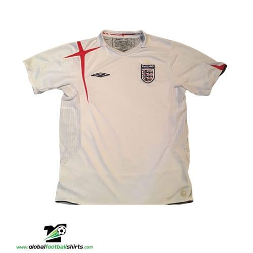 2005 2007 England Home Shirt Medium
