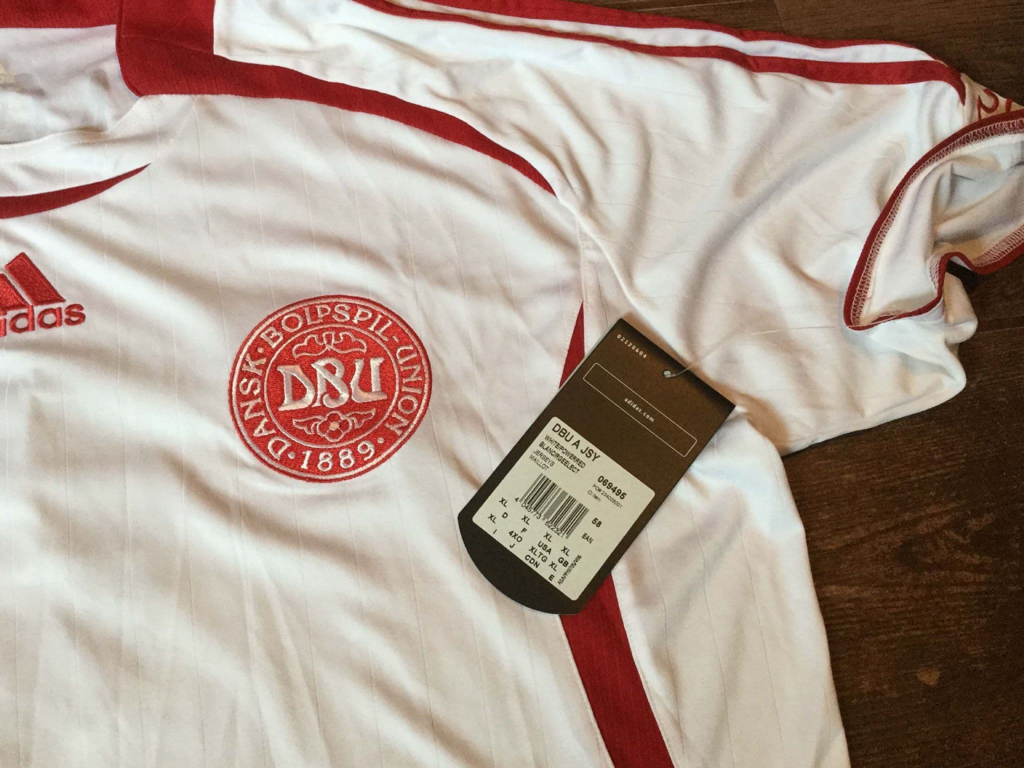 Maillot Extérieur Danemark 2006/2007 – Adidas, XL, Porté, Numéro 13