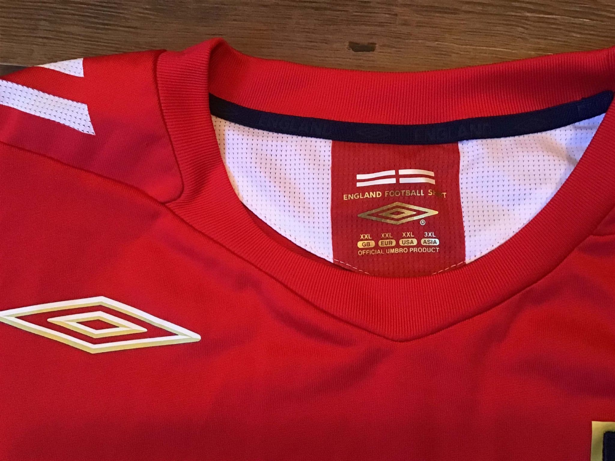 3xl england football shirt