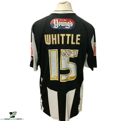 2007 2008  Grimsby Town Whittle Match Worn Home Football Shirt Club COA