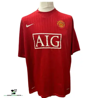2007 2009 Manchester United Football Shirt 2XL