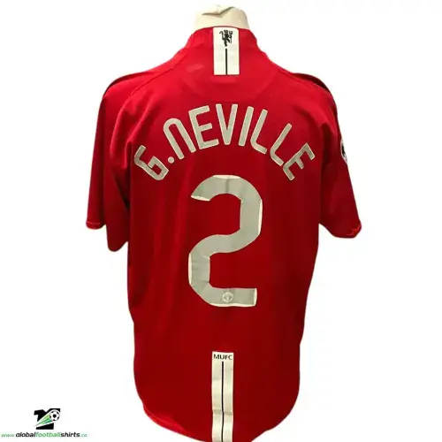 2008 Manchester United Neville CL Final Football Shirt XL