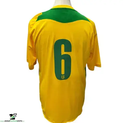 2008 Wales Match Worn Nyatanga Away Football Shirt v Denmark
