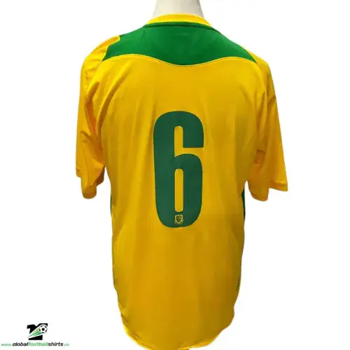 2008 Wales Match Worn Nyatanga Away Football Shirt v Denmark