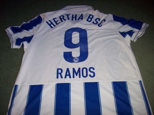 2009 2010 Hertha Berlin #9 Ramos Football Shirt Adults Large