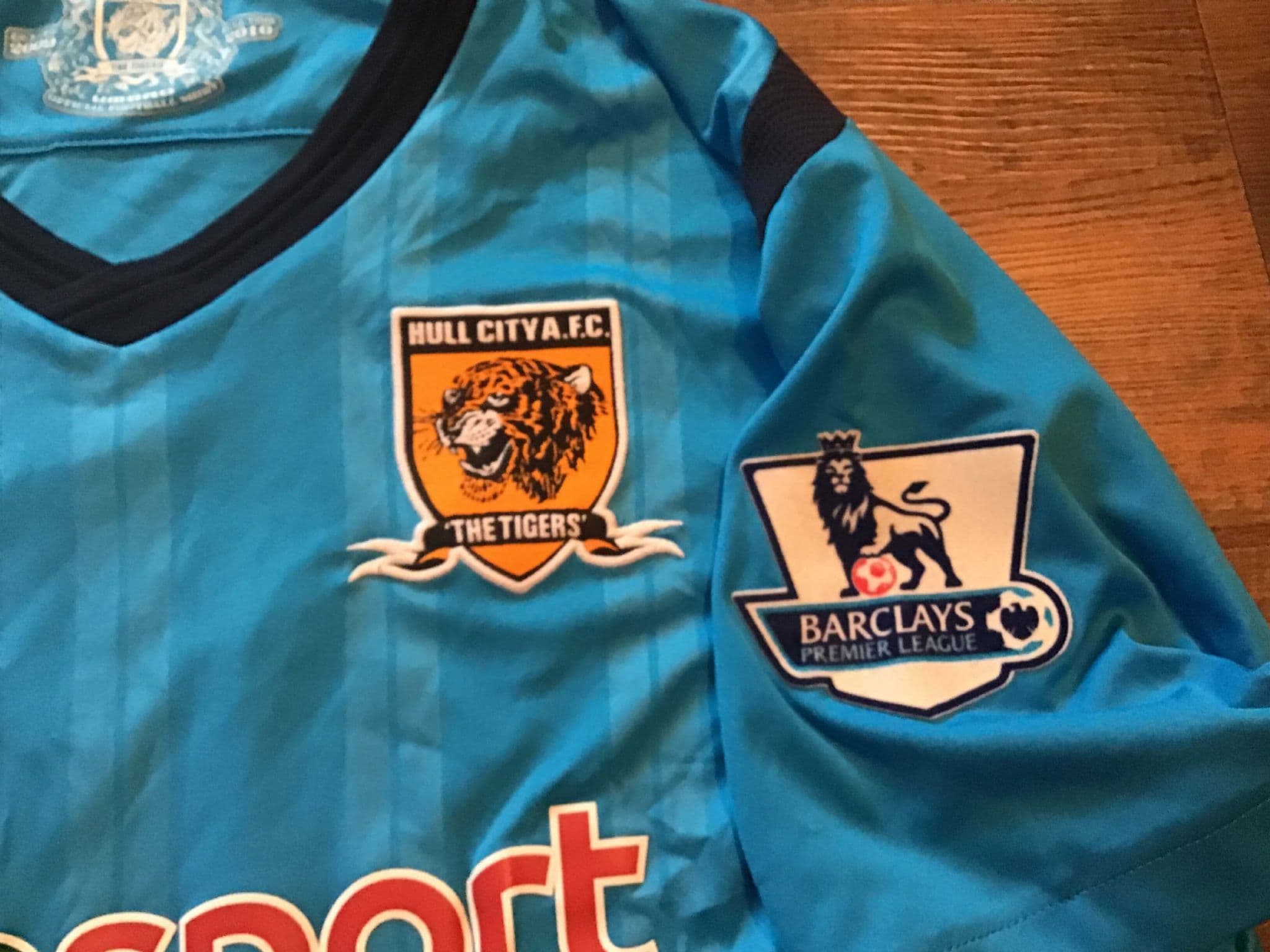 Hull City Home football shirt 2009 - 2010 Jersey Orange Umbro XL