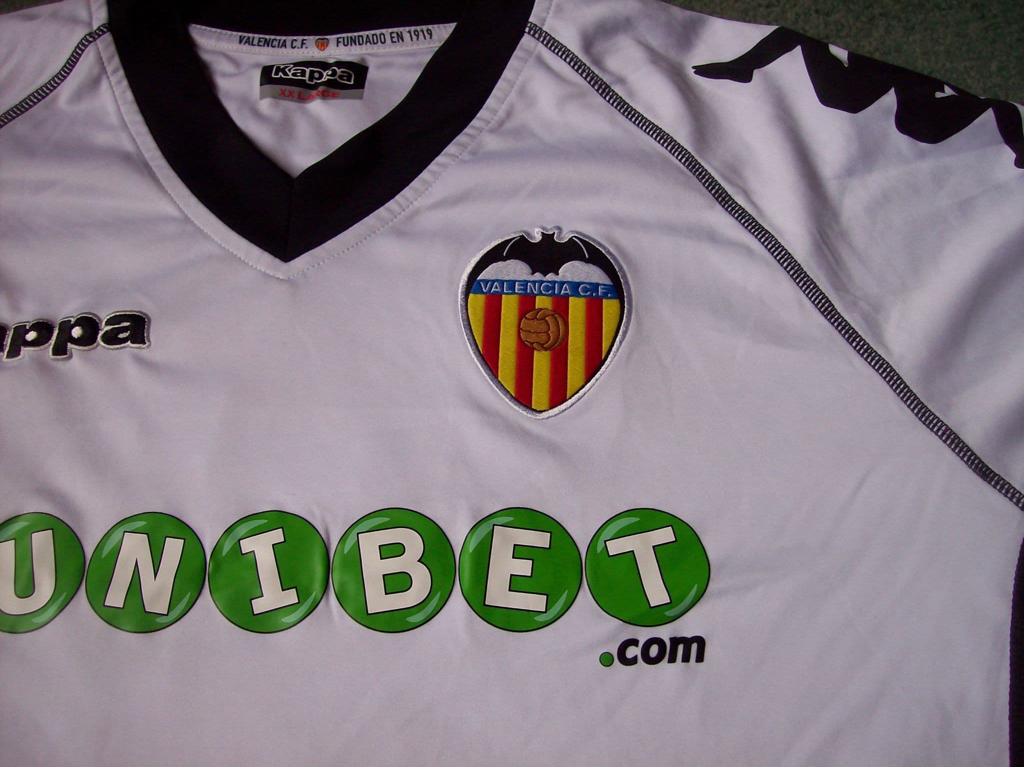 Maillot football vintage Valence CF extérieur saison 2009-2010 Kappa