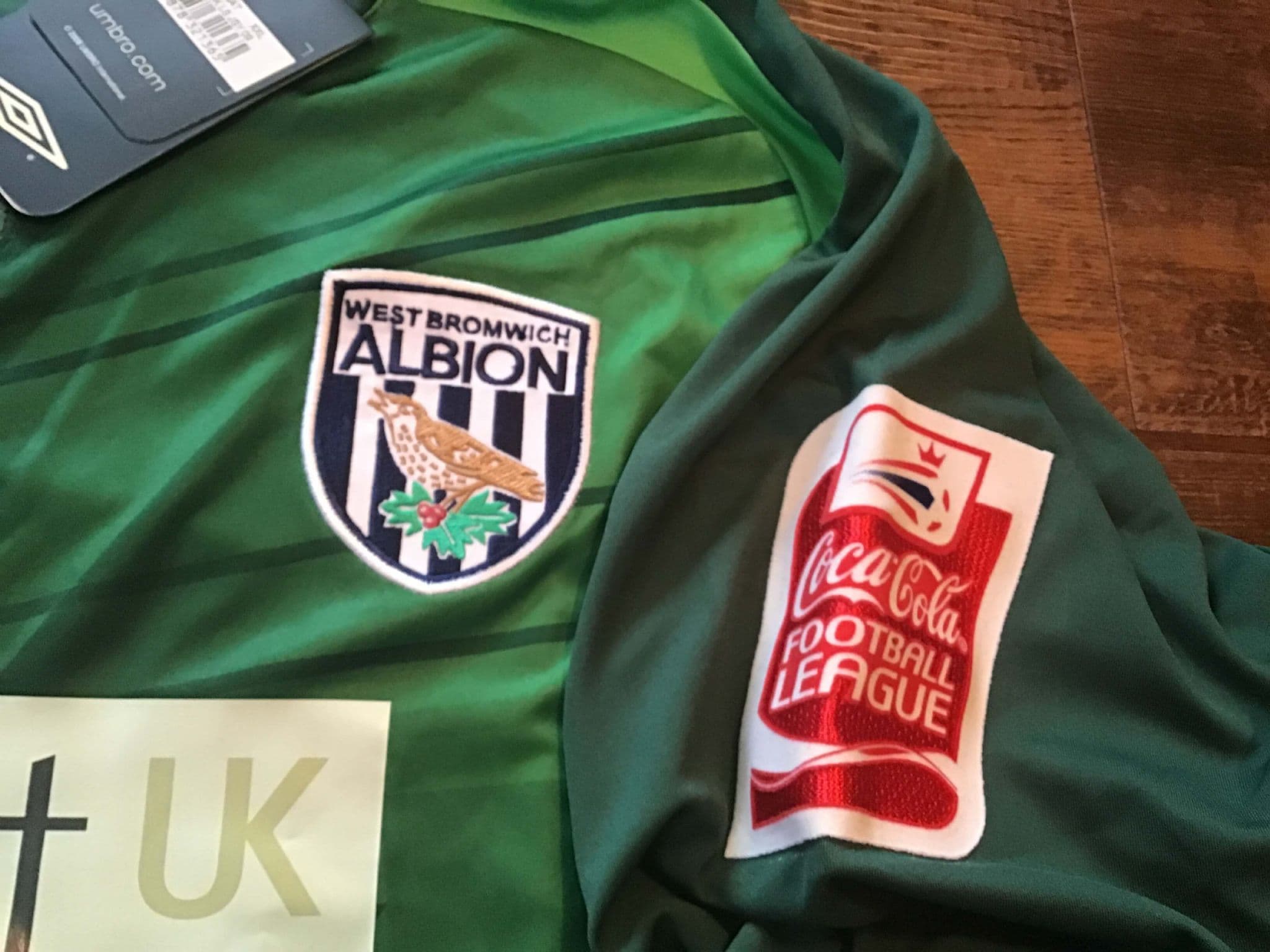 UMBRO WEST BROMWICH ALBION イングランドサッカーチーム 1988 89 West Bromwich Albion Away Football Shirt L Umbro