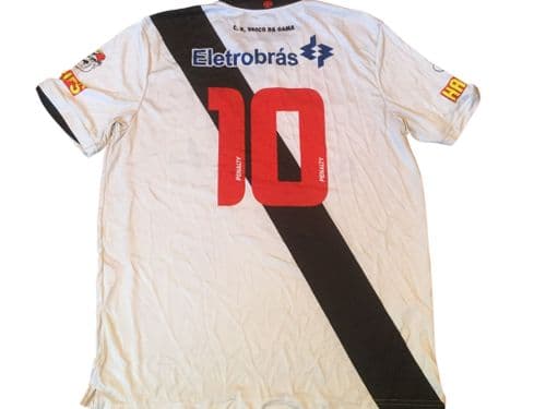 2009 Vasco da Gama No 10 Jeferson Away Football Shirt Adults XL