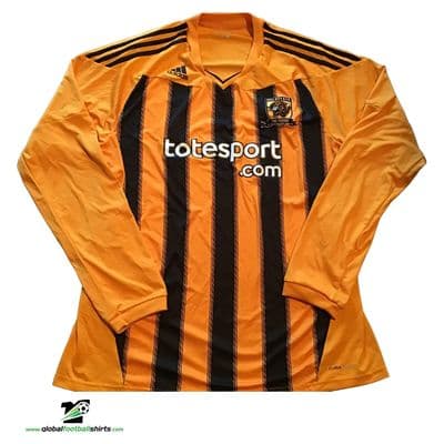 2010 2011 Hull City L/s Home Football Shirt 2XL
