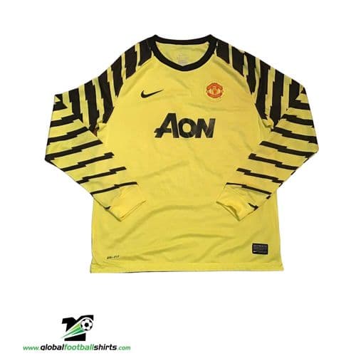 2010 2011 Manchester United Gk Goalkeeper Football Shirt XL Boys 13/15 Years