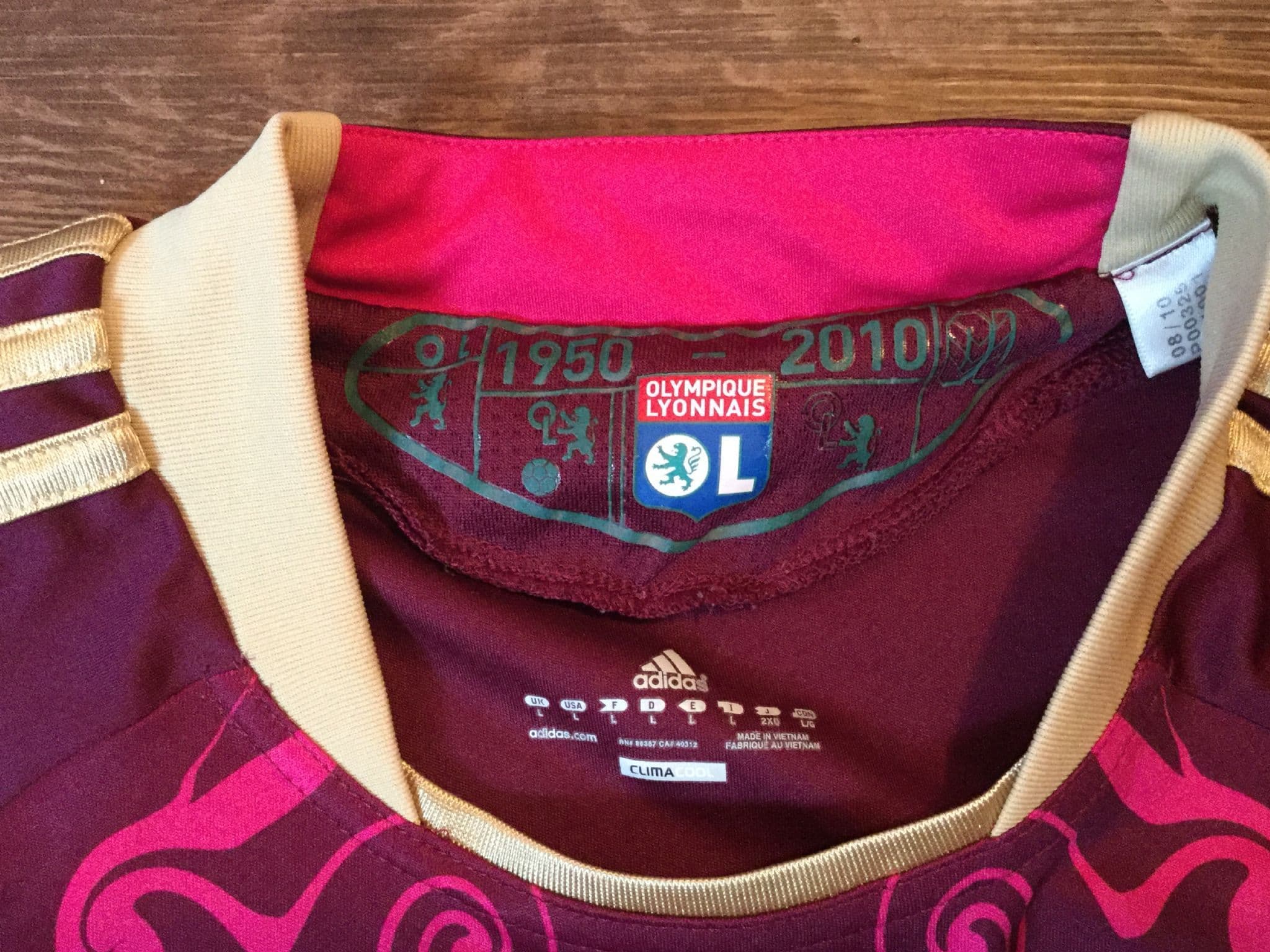 Flocage Nameset Lille 2010-2011 AWAY 26 HAZARD - Football Shirt Vintage