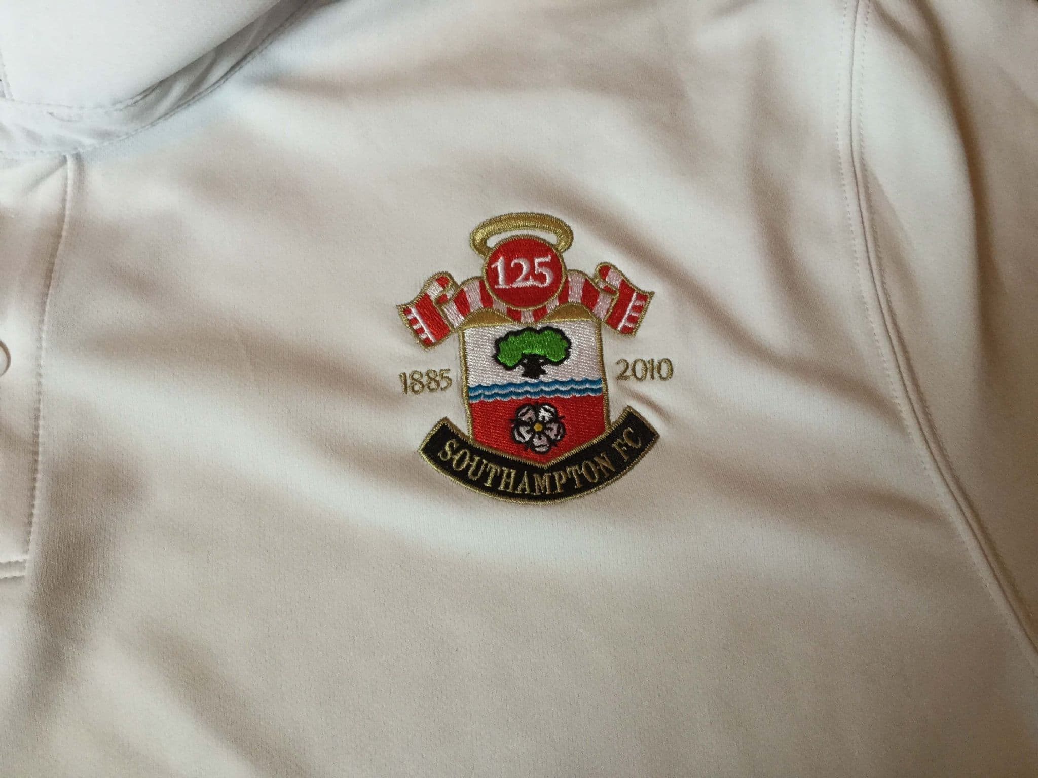Southampton FC 2009-2010 home Jaidi match worn Umbro England football