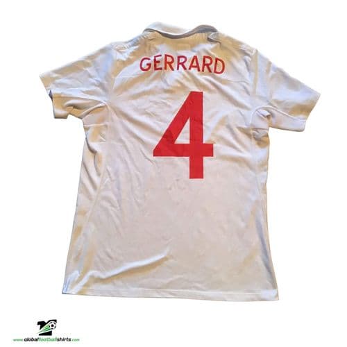 2010 England Gerrard Football Shirt Small