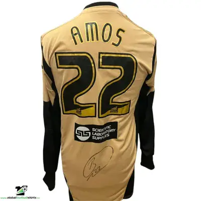 2012 2013 Hull City Amos Match Worn Goalkeepers Football Shirt