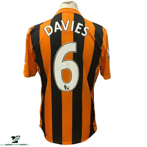 2014 2015 Hull City Davies Match Worn Football Shirt Large COA