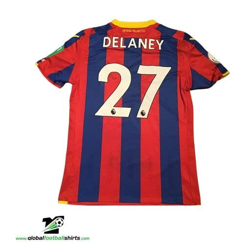 2017 Crystal Palace Delaney Match Worn Asia Trophy Football Shirt