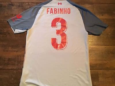2018 2019  Liverpool Fabinho Match Worn Football Shirt Large
