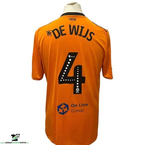2019 2020 Hull City De Wijs Match Player Issue Home Football Shirt Large