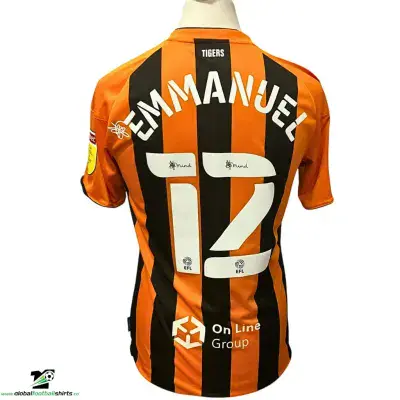 2020 2021 Hull City Emmanual Match worn Home Football Shirt Medium