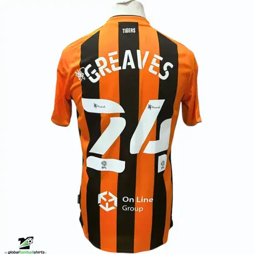 2020 2021 Hull City Greaves Player Issue Home Football Shirt Medium