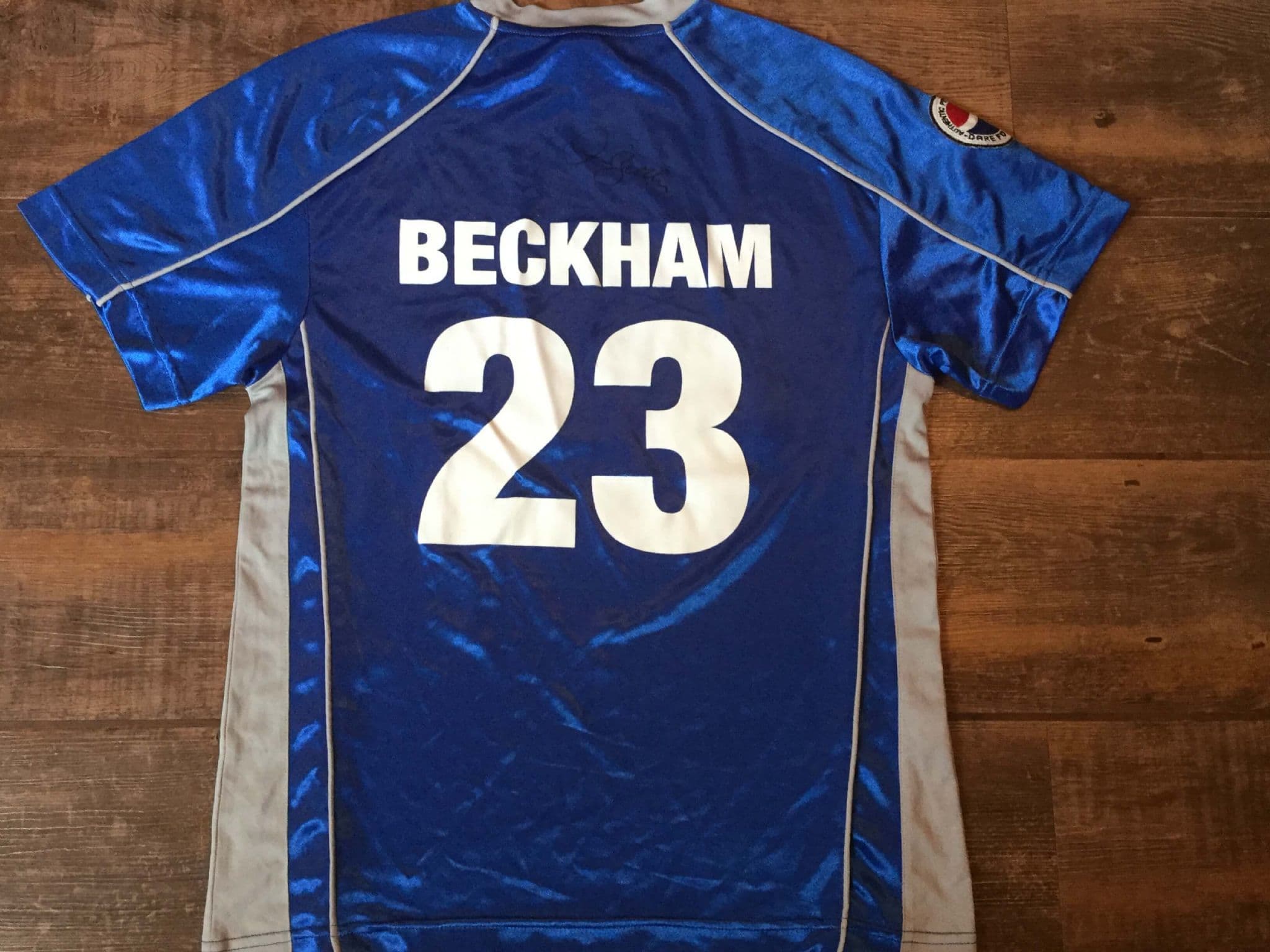 David Beckham Signed Pepsi Football Shirt