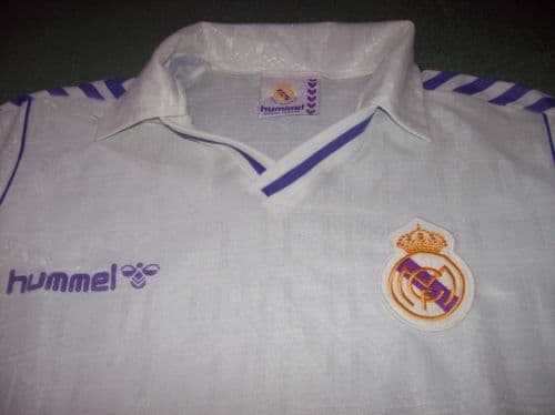 Maillot Domicile Real Madrid Hummel 1989-1990 - Taille L - Occasion - Vintage