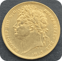1821 George lV Sovereign Laureate Head