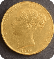 1842  Full Gold Sovereign  Recovered from RMS Duoro