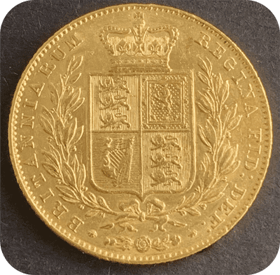1842  Full Gold Sovereign  Recovered from RMS Duoro