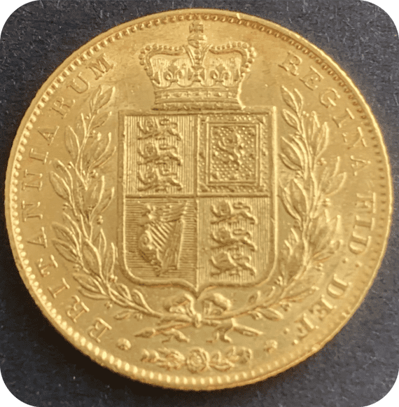 1843  Full Gold Sovereign  Recovered from RMS Duoro