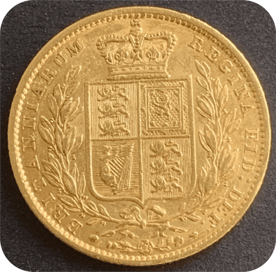 1849  Full Gold Sovereign  Recovered from RMS Duoro