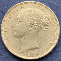 1852  Gold  Sovereign Coin