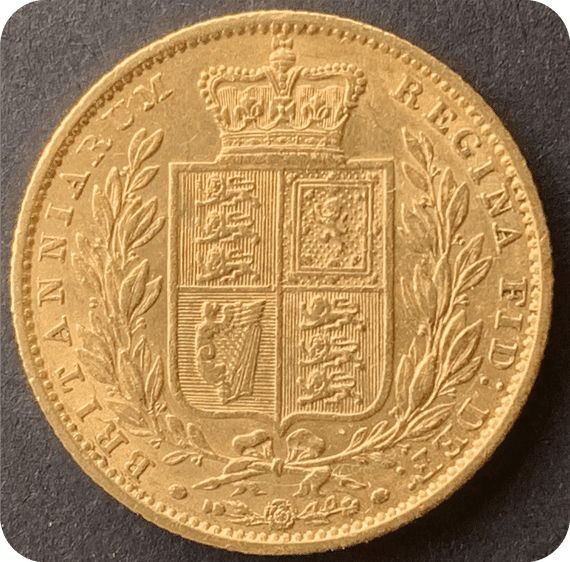 1853  Full Gold Sovereign  Recovered from RMS Duoro (4)