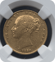 1858 Gold  Sovereign Coin  Rare